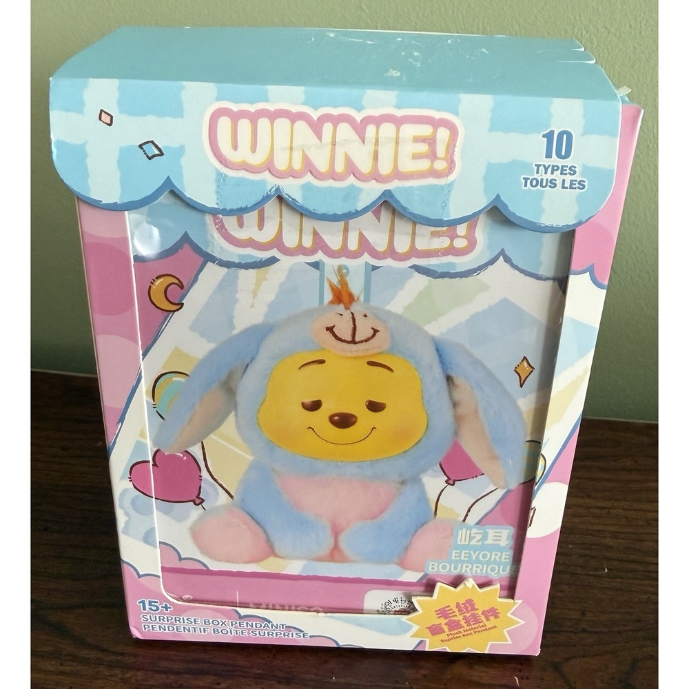 Miniso Winnie The Pooh Plush Vinyl Blind Box Eeyore Figure Toys NEW